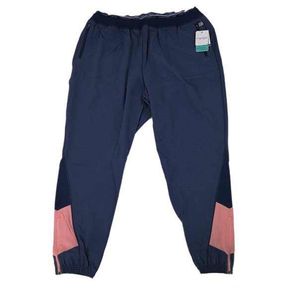 Cherokee Scrub Pants Heather Navy 2XL Jogger - Picture 1 of 8